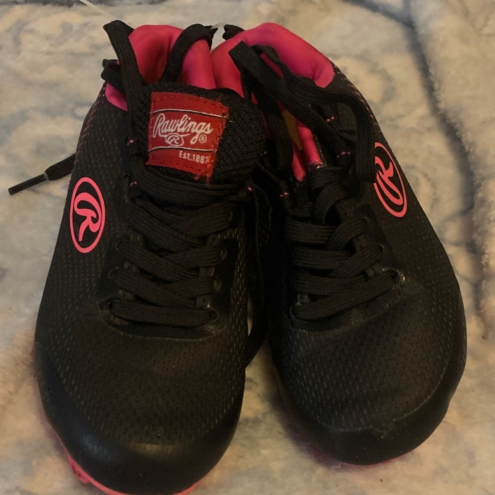 Rawlings Women's Black and Pink Sports Shoes